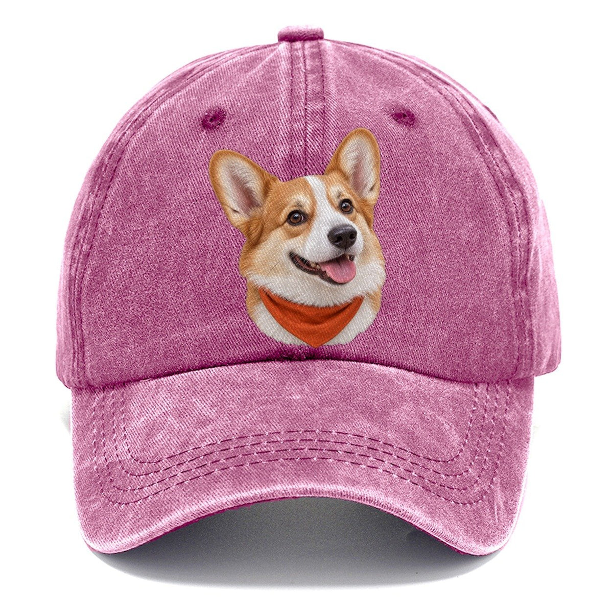 Corgi Autumn Bandana Character Club Classic Cap – Dusty Rose