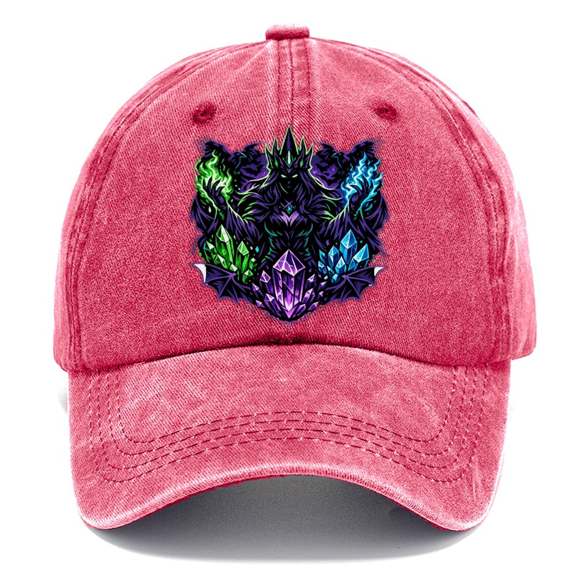 Dark Sorceress Crystal Classic Cap – Pomegranate Blush