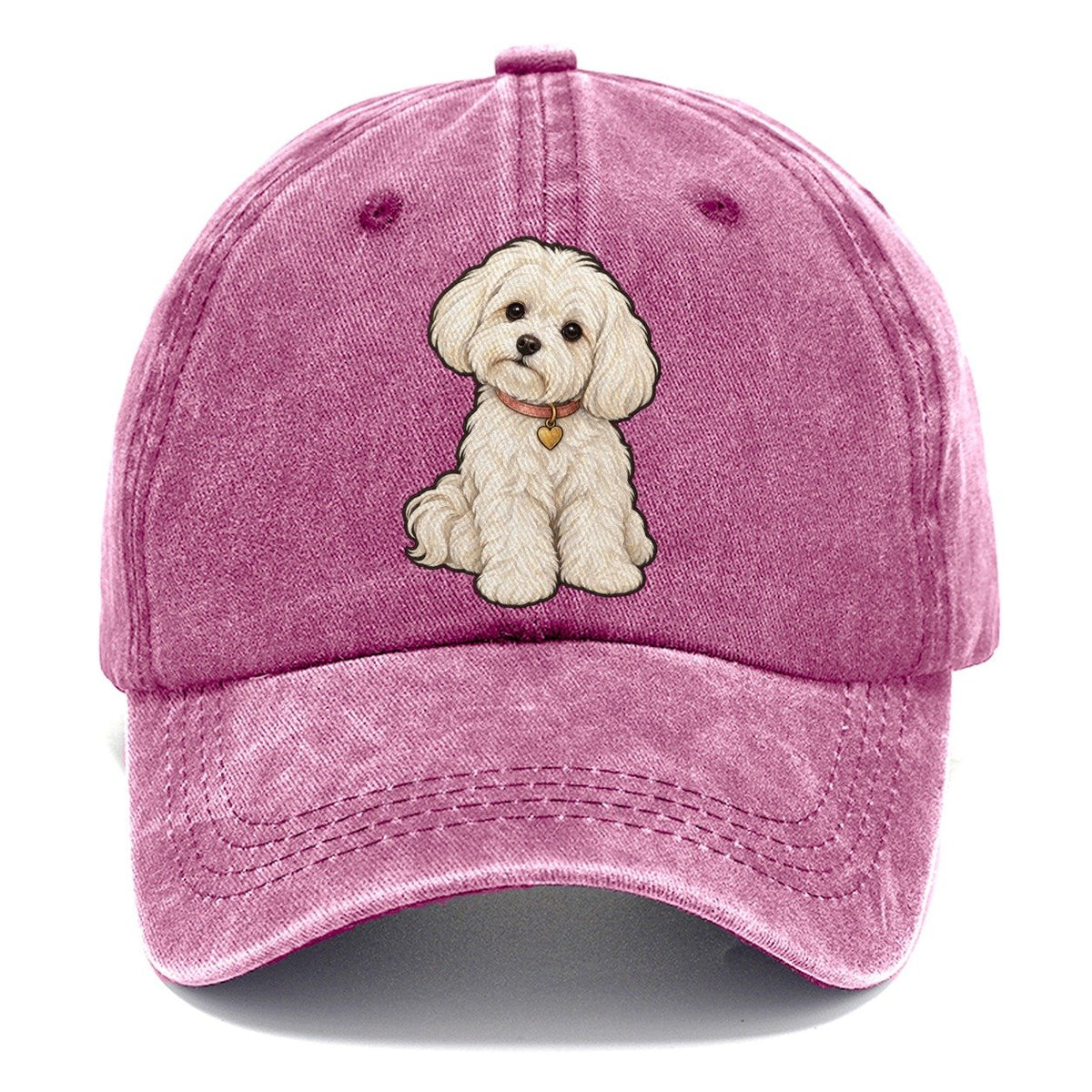 Maltese Heart Tag Fan Favorites Classic Cap – Dusty Rose
