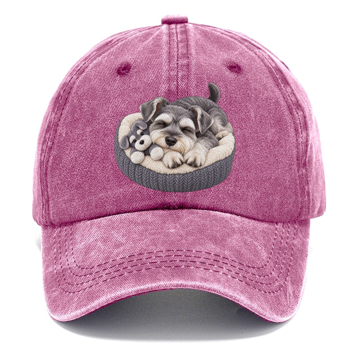 Miniature Schnauzer Silhouette Classic Cap – Dusty Rose