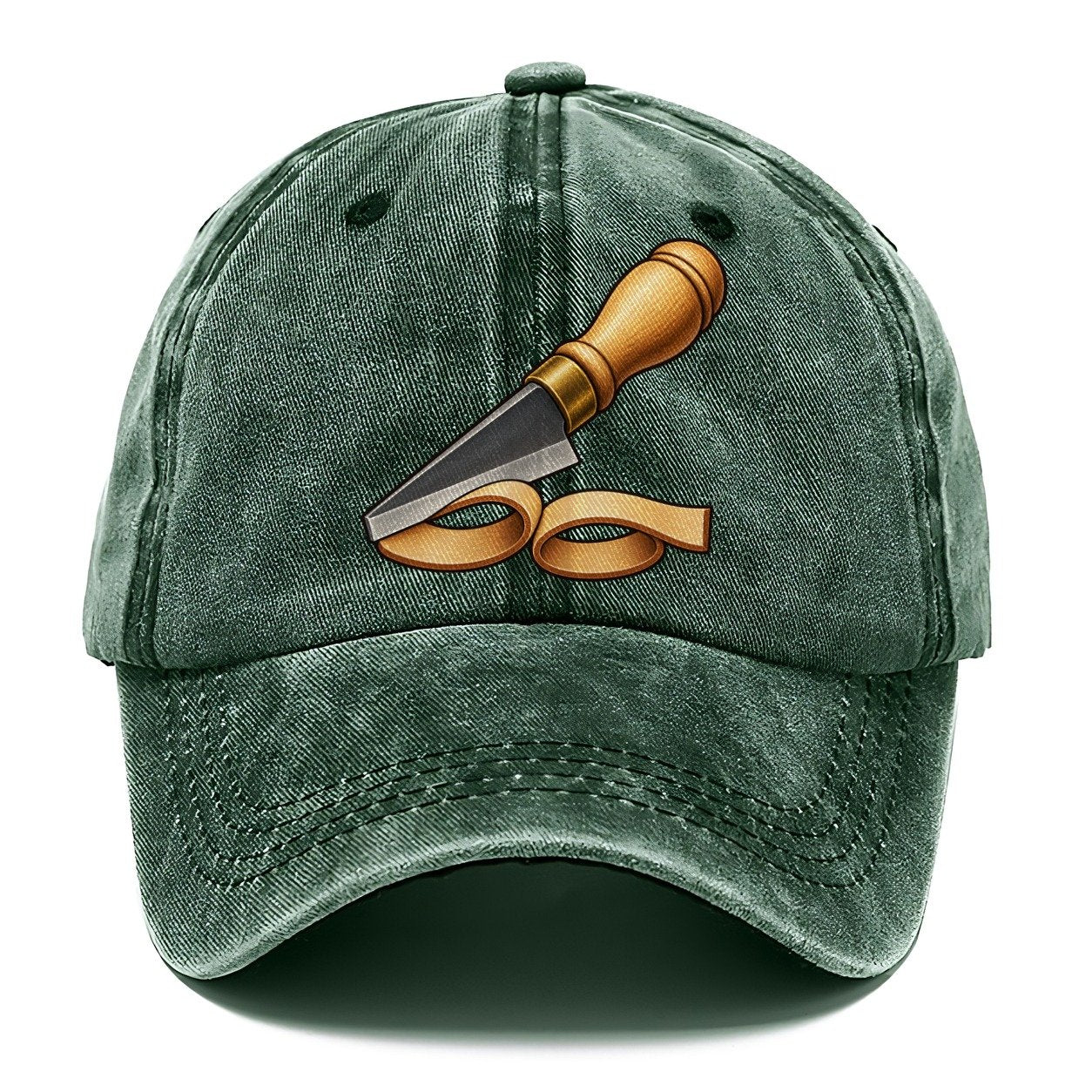 Skiving Knife Curl Leathercraft Classic Cap – Forest Mist