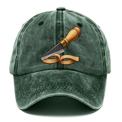 Skiving Knife Curl Leathercraft Classic Cap – Forest Mist