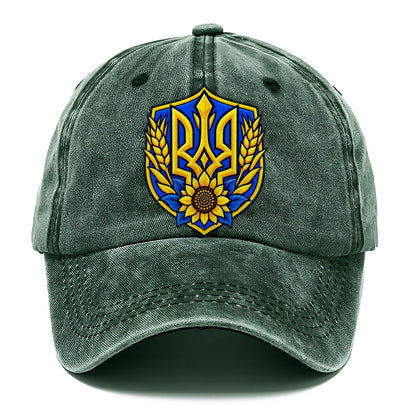Ukraine Minimal Emblem Country Logos Classic Cap – Forest Mist