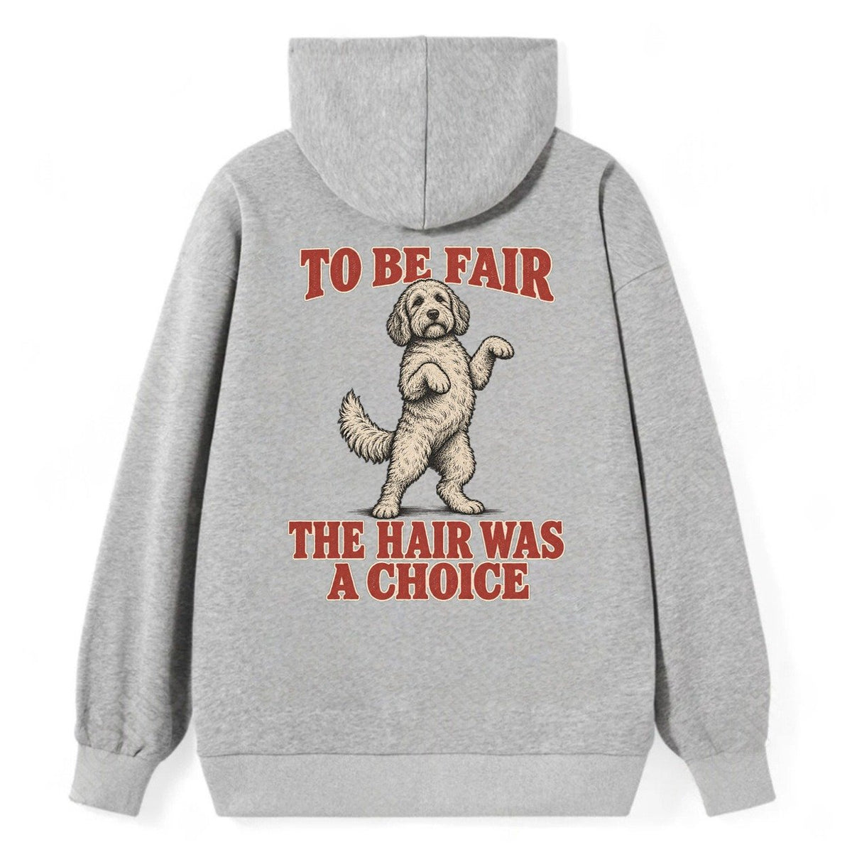 Labradoodle Dog Declarations Classic Pullover Hoodie – Grey