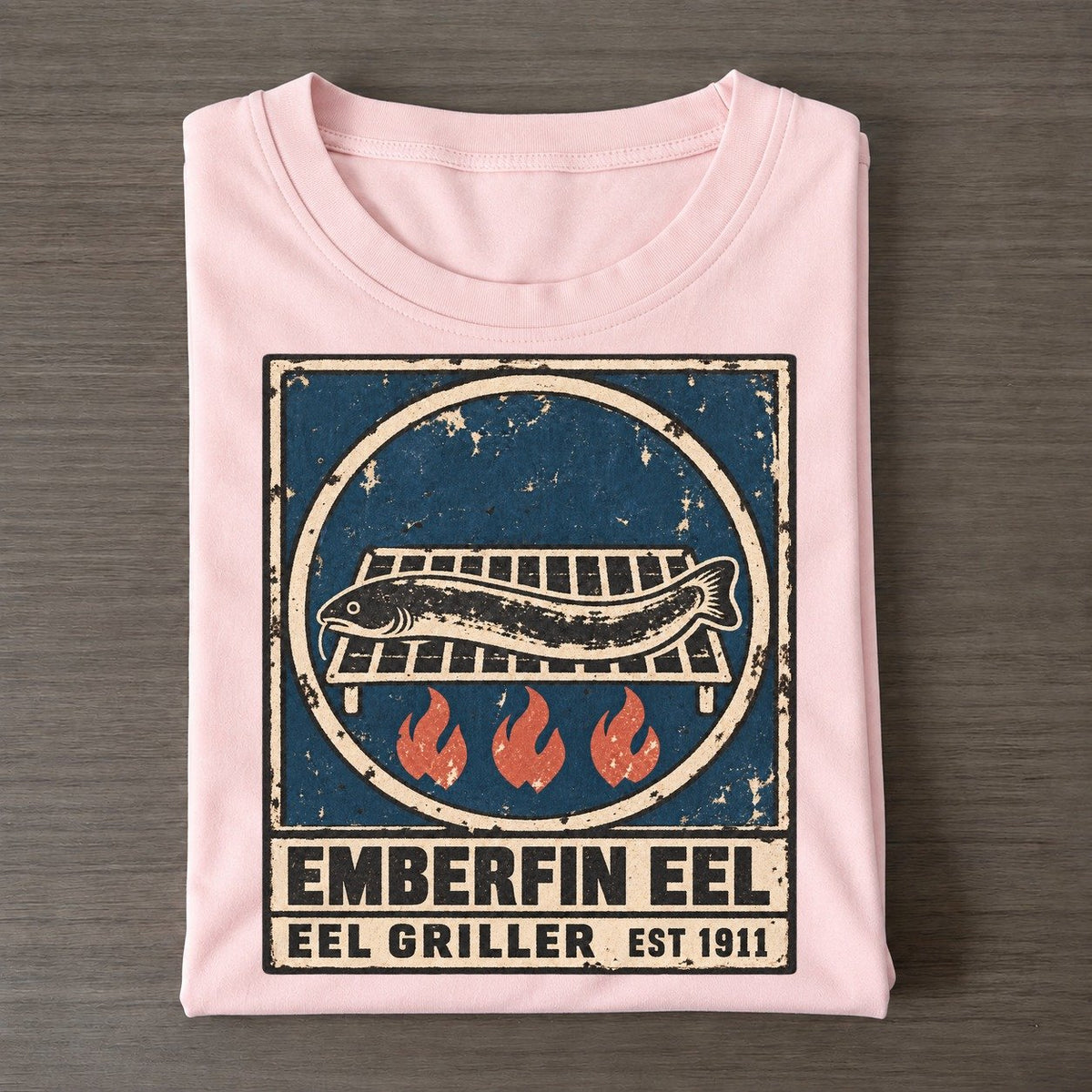 Emberfin Eel Griller Noren Trade Co Classic T-shirt – Pink