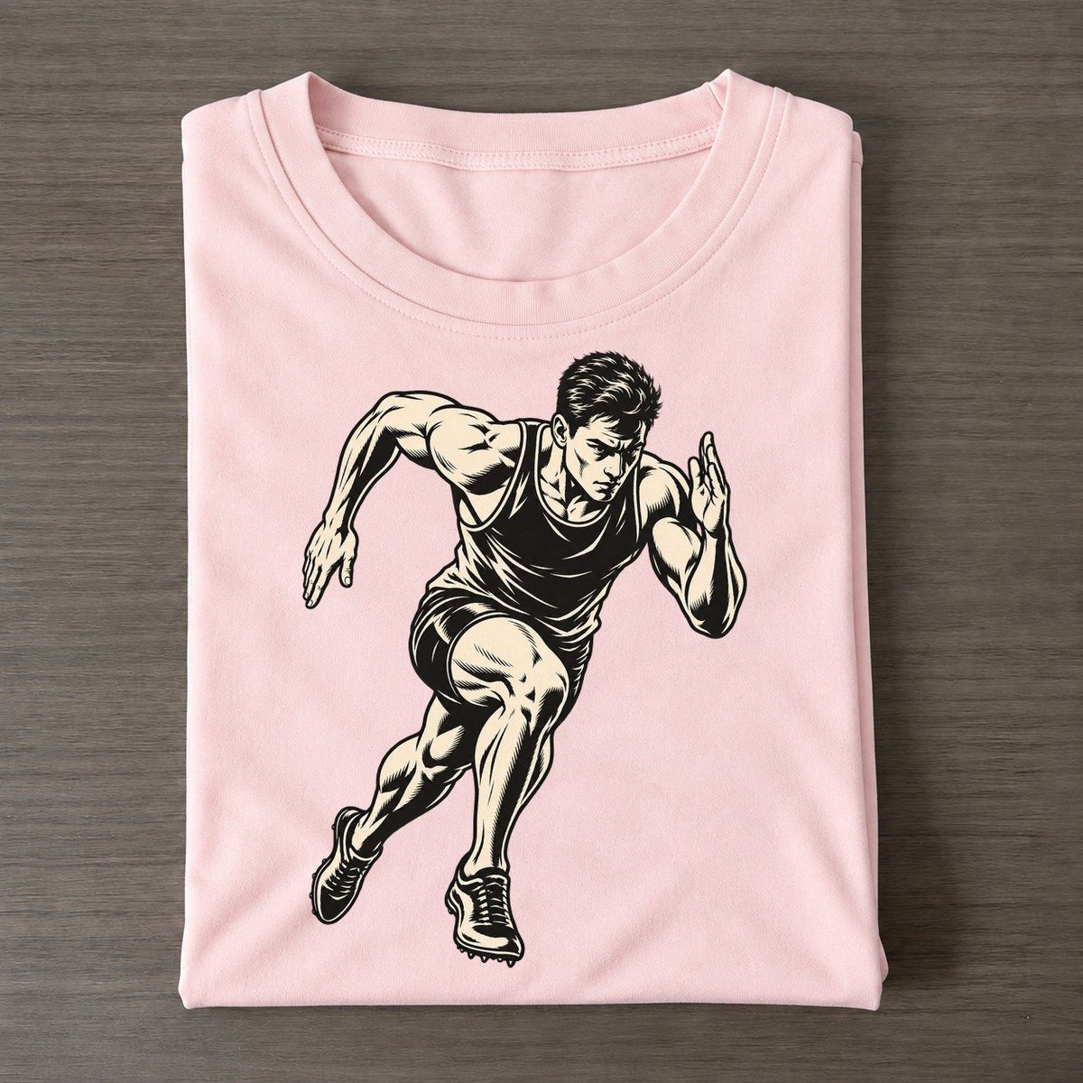 Sprinter First Three Steps Global Sports Ink Figures Classic T-shirt – Pink