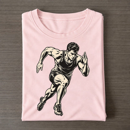 Sprinter First Three Steps Global Sports Ink Figures Classic T-shirt – Pink