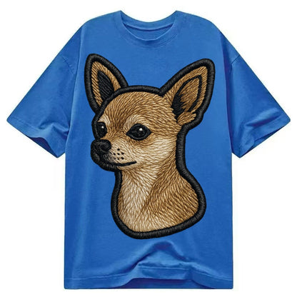 Chihuahua Logo Classic T-shirt – Blue