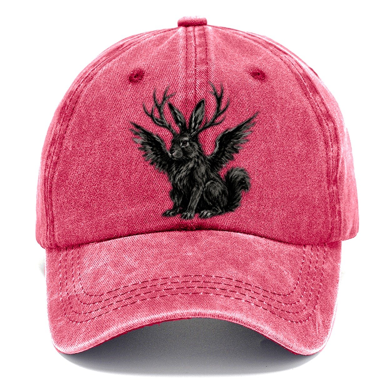 Wolpertinger Gestural Marks Classic Cap – Pomegranate Blush