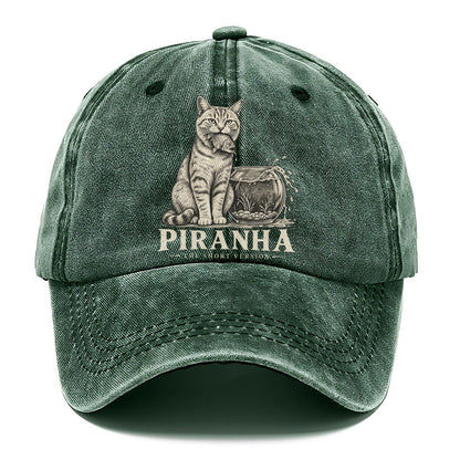 Piranha Short Version Cats Classic Cap – Forest Mist