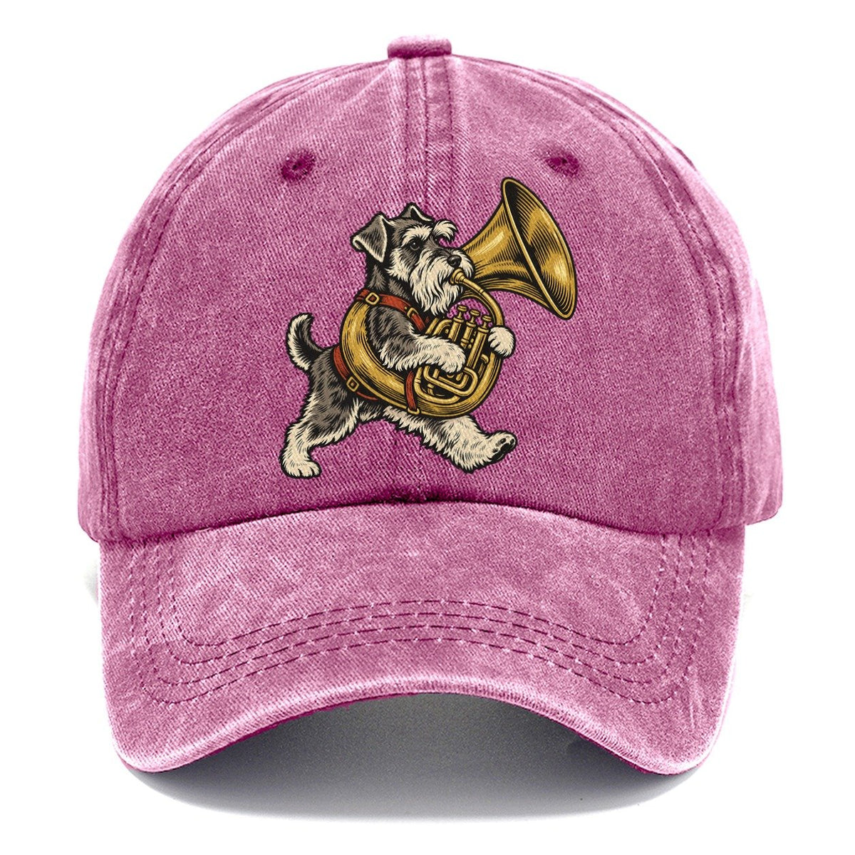 Schnauzer Tuba Carrier Sundown Familiars Classic Cap – Dusty Rose