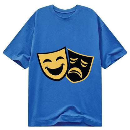 Golden Duality Of Theater Ac39f189b447 1770611732078 Classic T-shirt – Blue