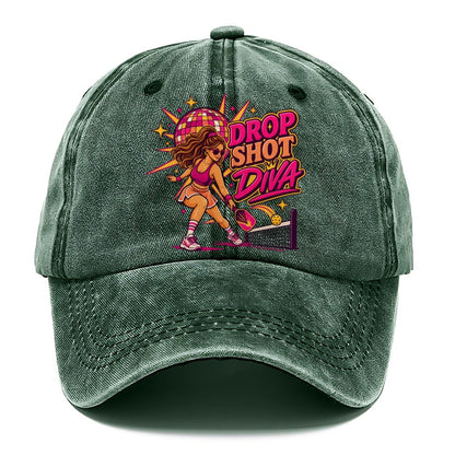 Drop Shot Diva Pickleball Life Classic Cap – Forest Mist