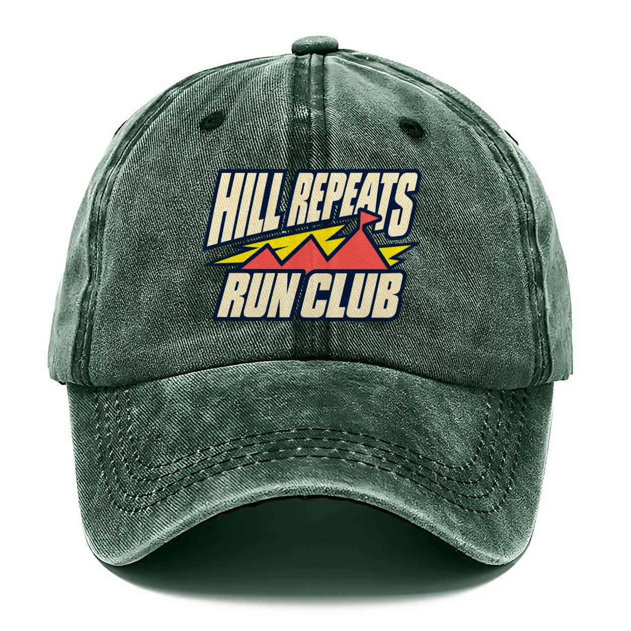 Hill Repeats Run Club 90S Running Clubs Classic Cap – Forest Mist