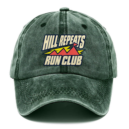 Hill Repeats Run Club 90S Running Clubs Classic Cap – Forest Mist