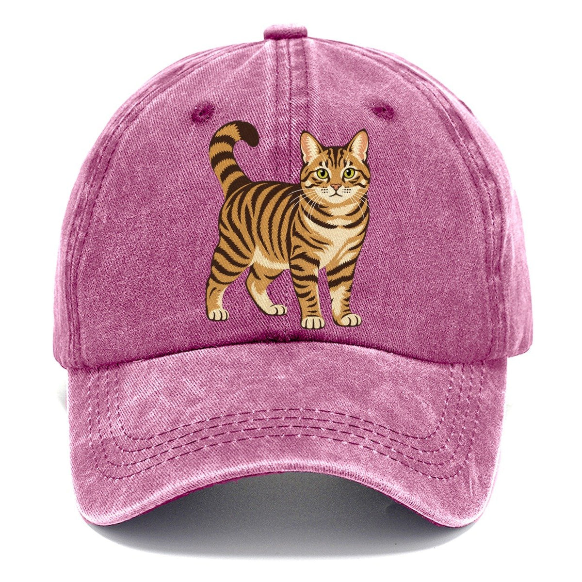 Chinese Li Hua Standing Three Quarter Rare Cat Breeds Classic Cap – Dusty Rose
