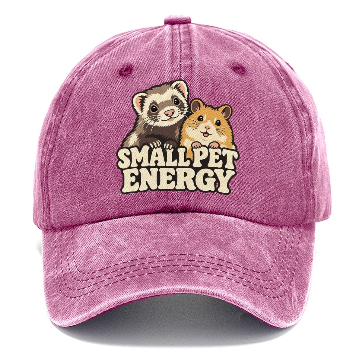 Small Pet Energy Small Pet Logos Classic Cap – Dusty Rose