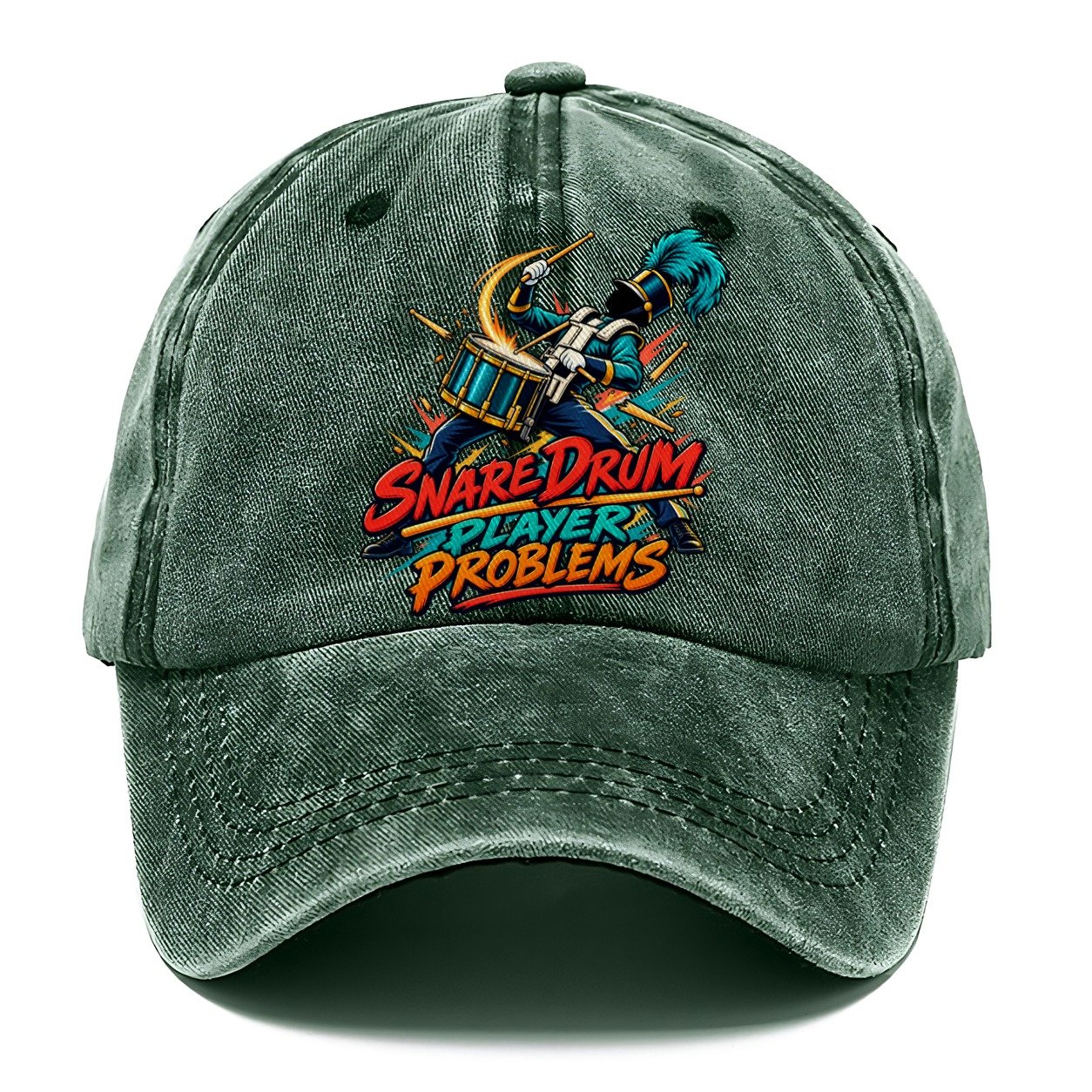 Snare Drum Player Problems Music Instruments Classic Cap – Forest Mist