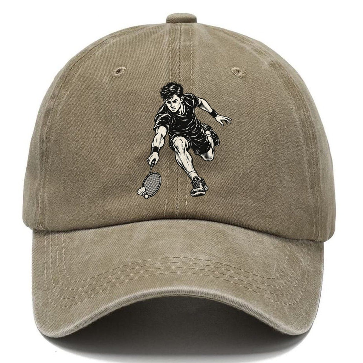Badminton Defensive Dive Global Sports Ink Figures Classic Cap – Warm Sand
