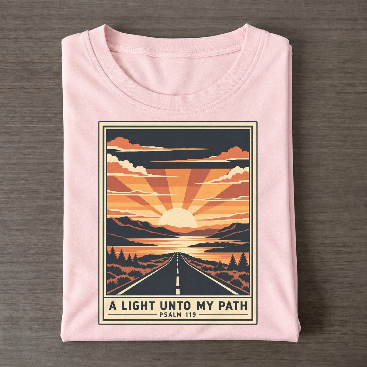 A Light Unto My Given Light Classic T-shirt – Pink