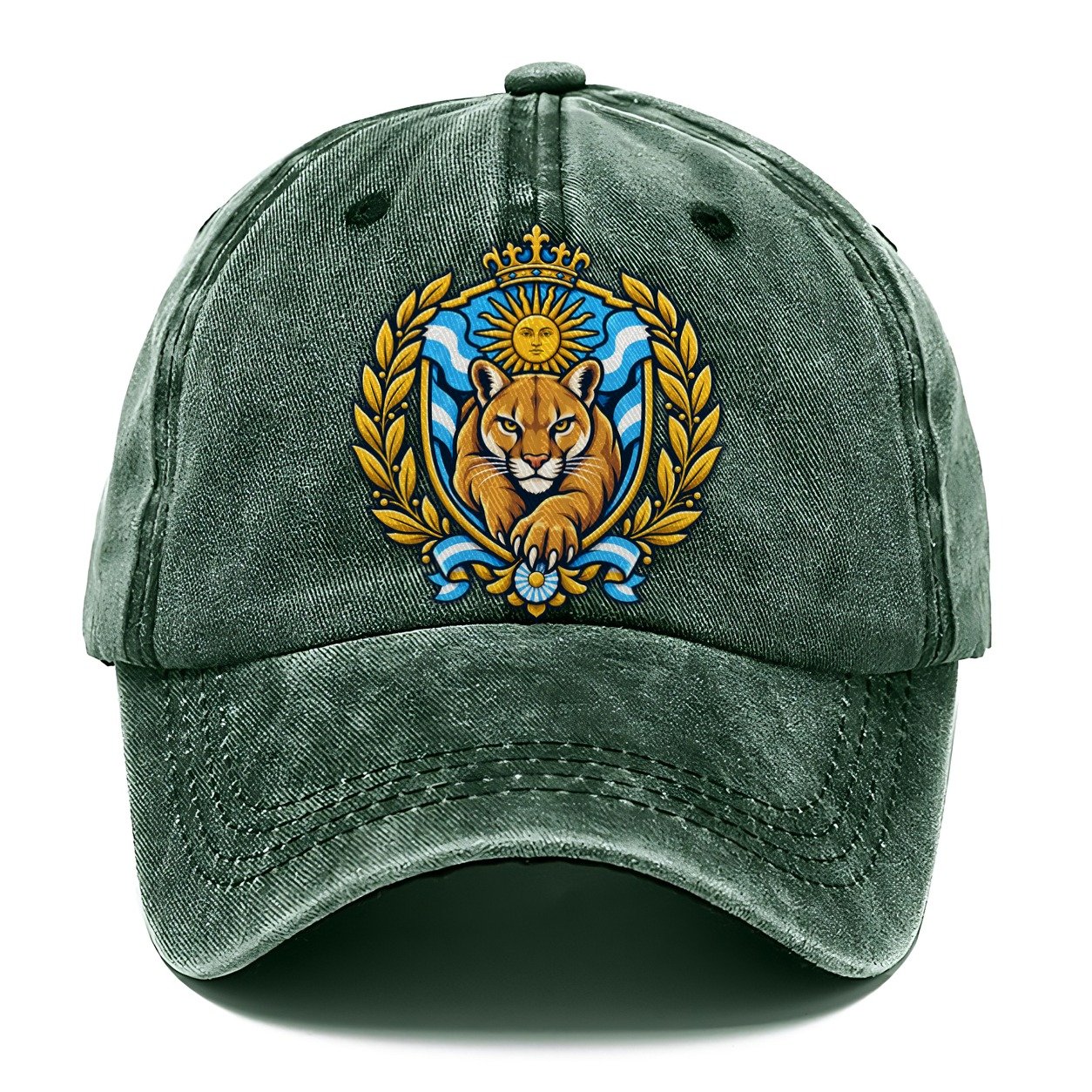 Argentina Heraldic Crest Country Logos Classic Cap – Forest Mist