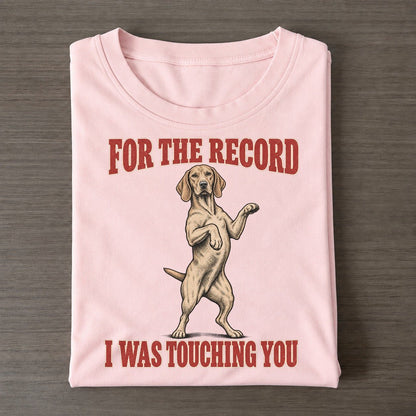 Vizsla Dog Declarations Classic T-shirt – Pink