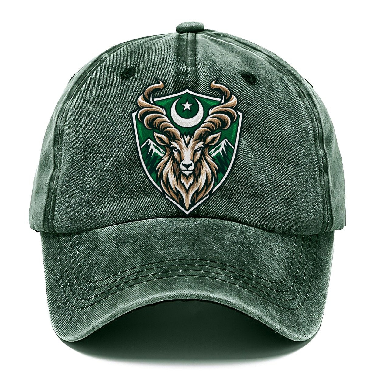Pakistan Minimal Emblem Country Logos Classic Cap – Forest Mist