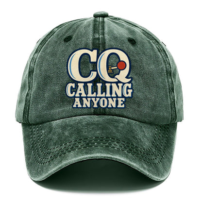 Cq Calling Anyone Amateur Radio Classic Cap – Forest Mist