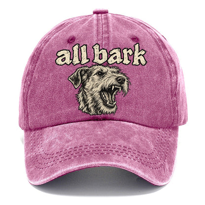 A Snarling Wire Haired Terrier Head In Three Quarter View Bark For Me Classic Cap – Dusty Rose