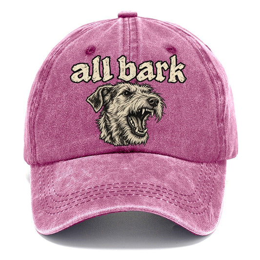 A Snarling Wire Haired Terrier Head In Three Quarter View Bark For Me Classic Cap – Dusty Rose