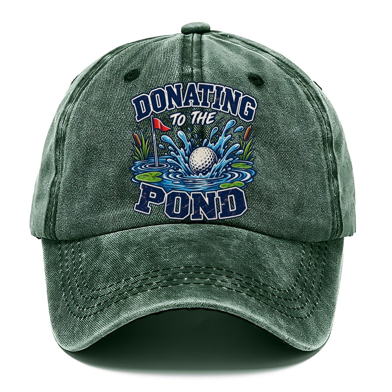 Donating To The Pond Golf Life Classic Cap – Forest Mist