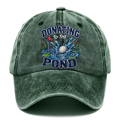 Donating To The Pond Golf Life Classic Cap – Forest Mist