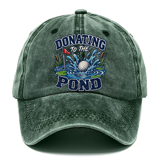Donating To The Pond Golf Life Classic Cap – Forest Mist