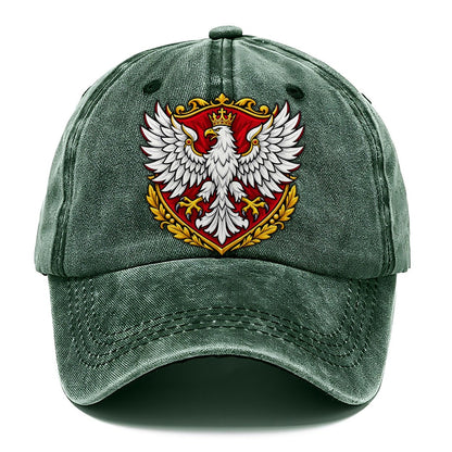 Poland Heraldic Crest Country Logos Classic Cap – Forest Mist