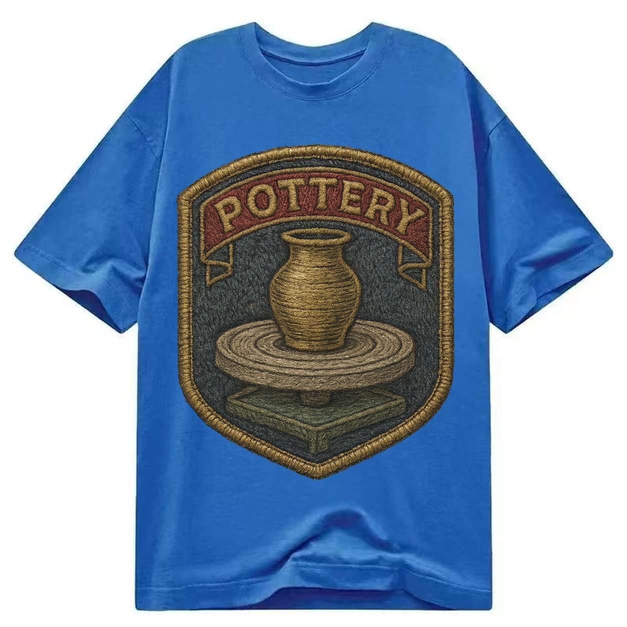 Pottery Wheel Classic T-shirt – Blue