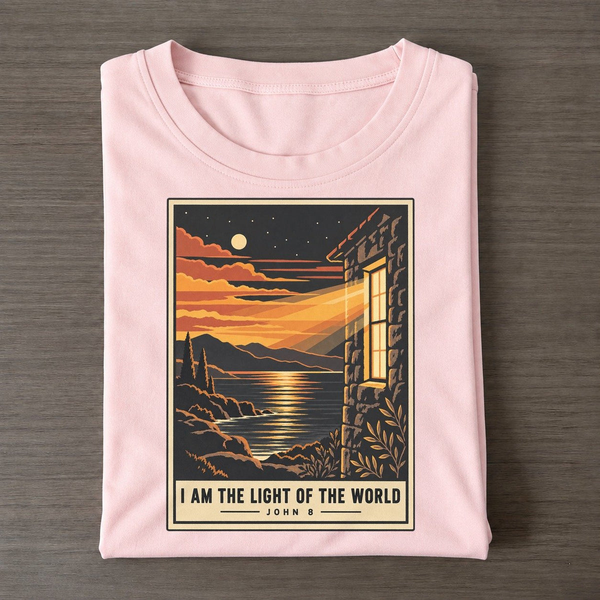 I Am The Light Given Light Classic T-shirt – Pink