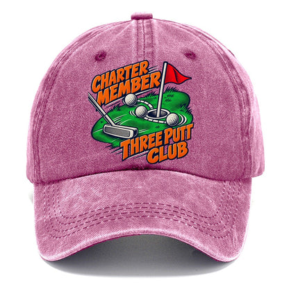 Three Putt Club Golf Life Pop Art Classic Cap – Dusty Rose
