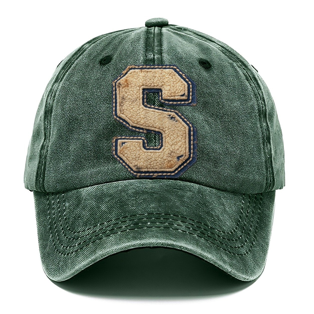 Varsity Chenille S Monogram Classic Cap – Forest Mist