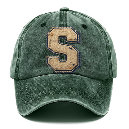 Varsity Chenille S Monogram Classic Cap – Forest Mist