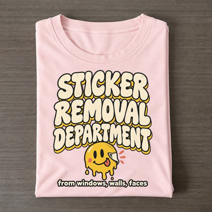 Sticker Removal Running On Fumes Club Classic T-shirt – Pink