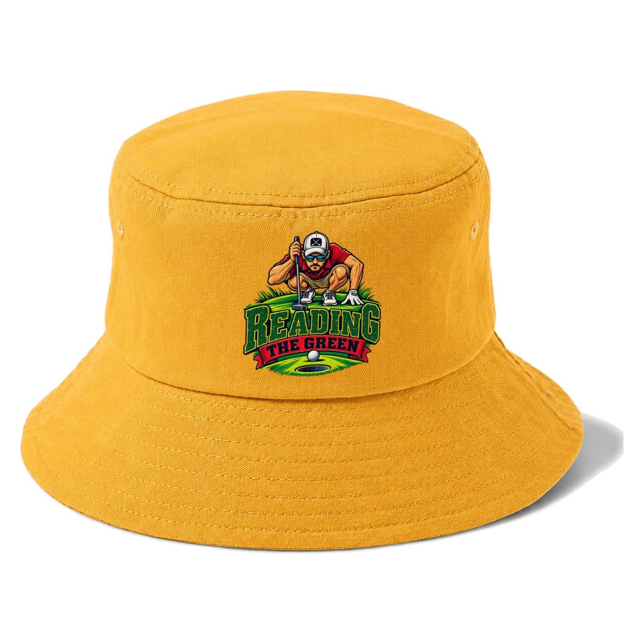 Reading The Green Golf Life Bucket Hat – Golden Harvest