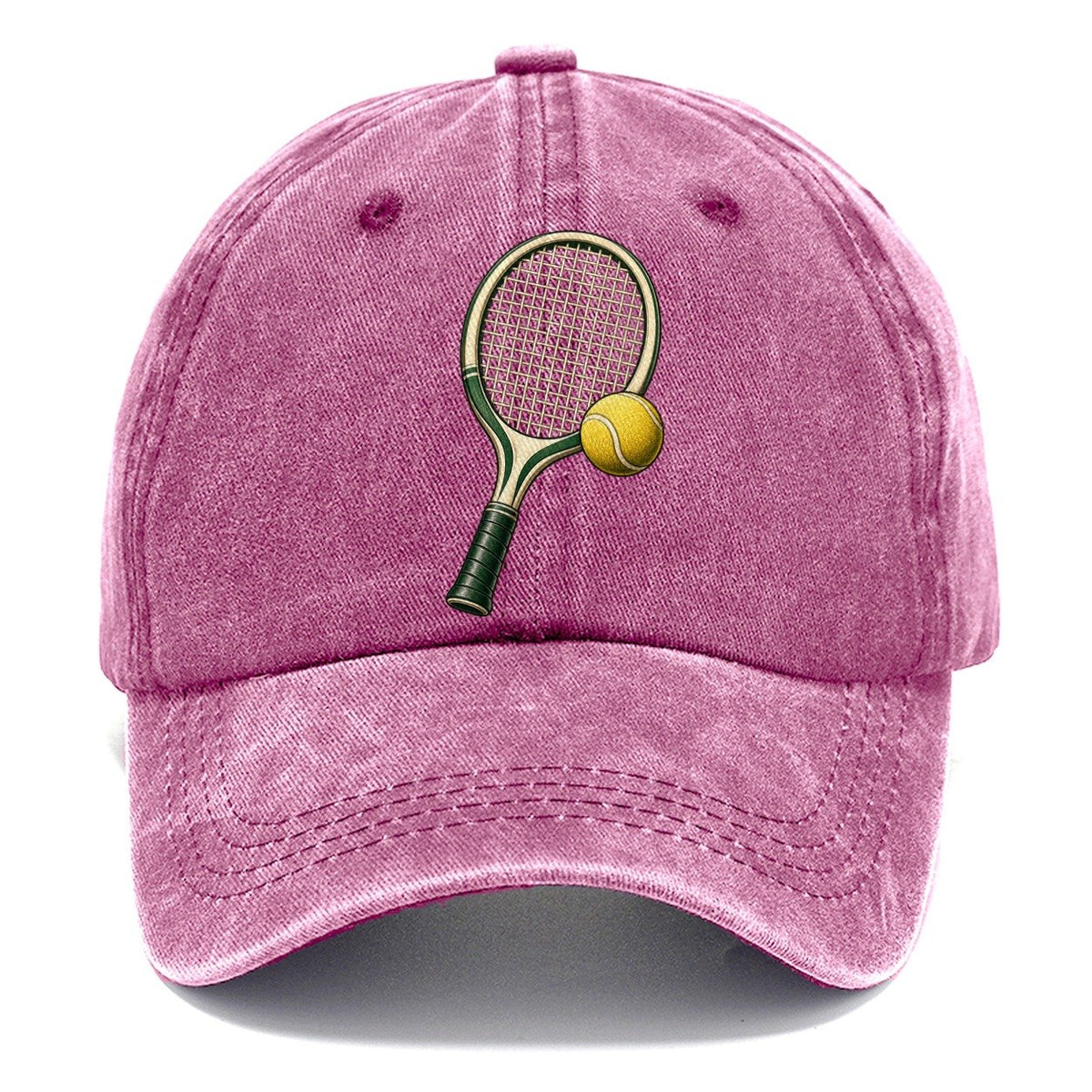 Tennis Racket Ball Balance Pastimes Companions Classic Cap – Dusty Rose