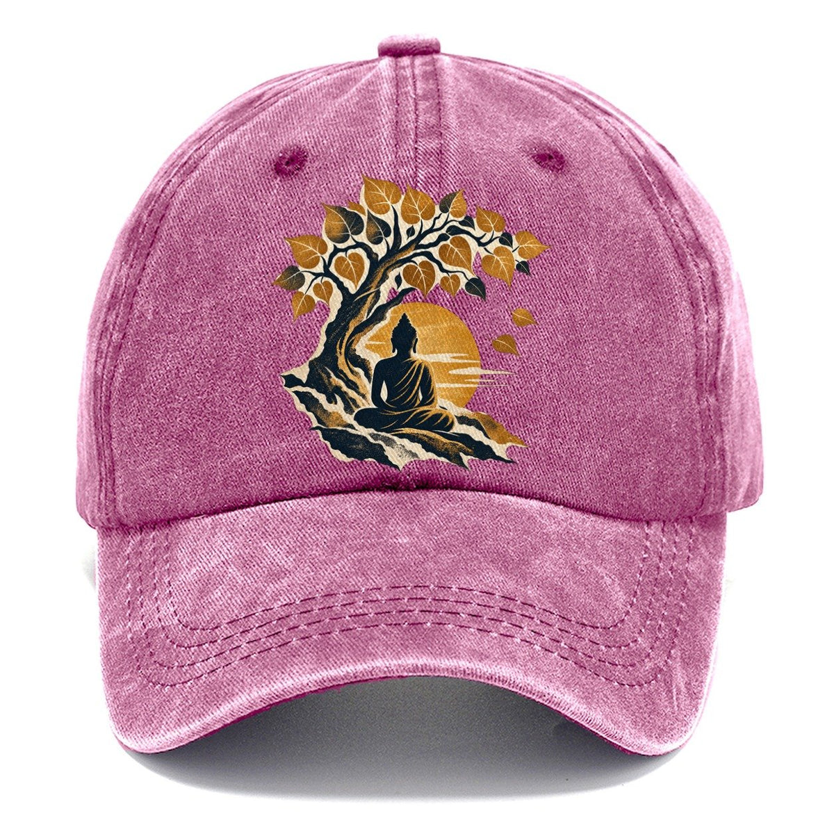 Buddha Under Bodhi Tree Classic Cap – Dusty Rose