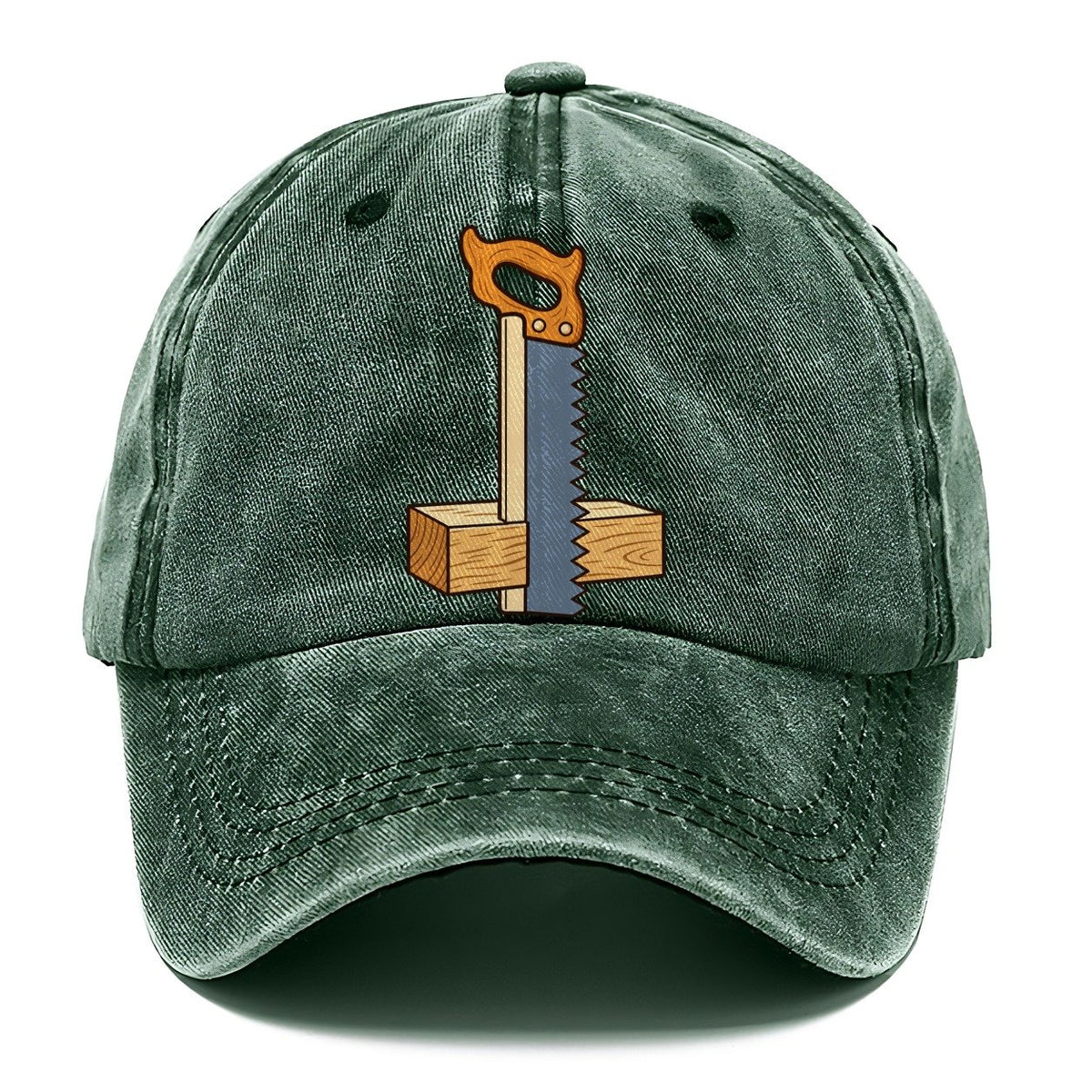 Saw Tooth Silhouette Woodworking Classic Cap – Forest Mist