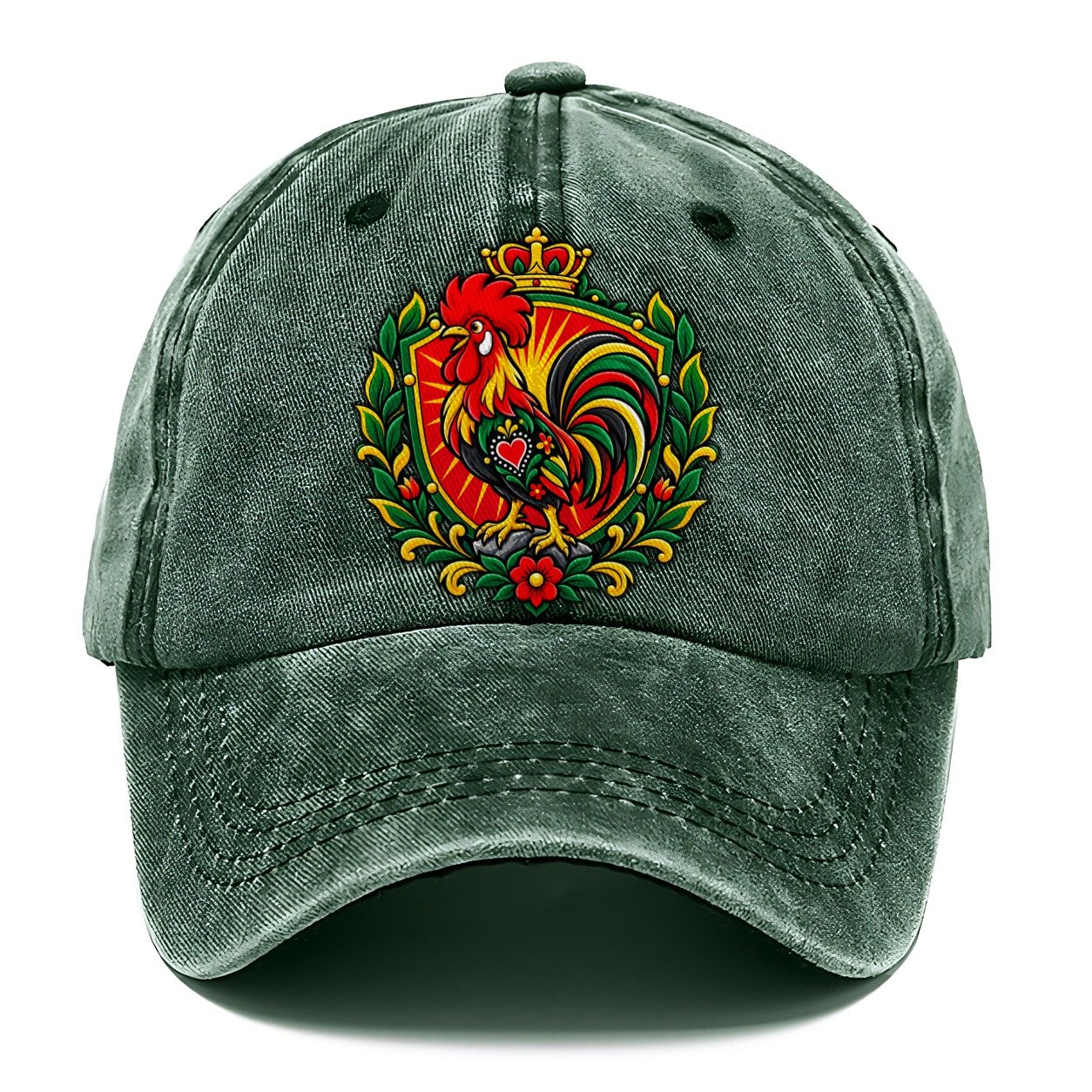 Portugal Heraldic Crest Country Logos Classic Cap – Forest Mist