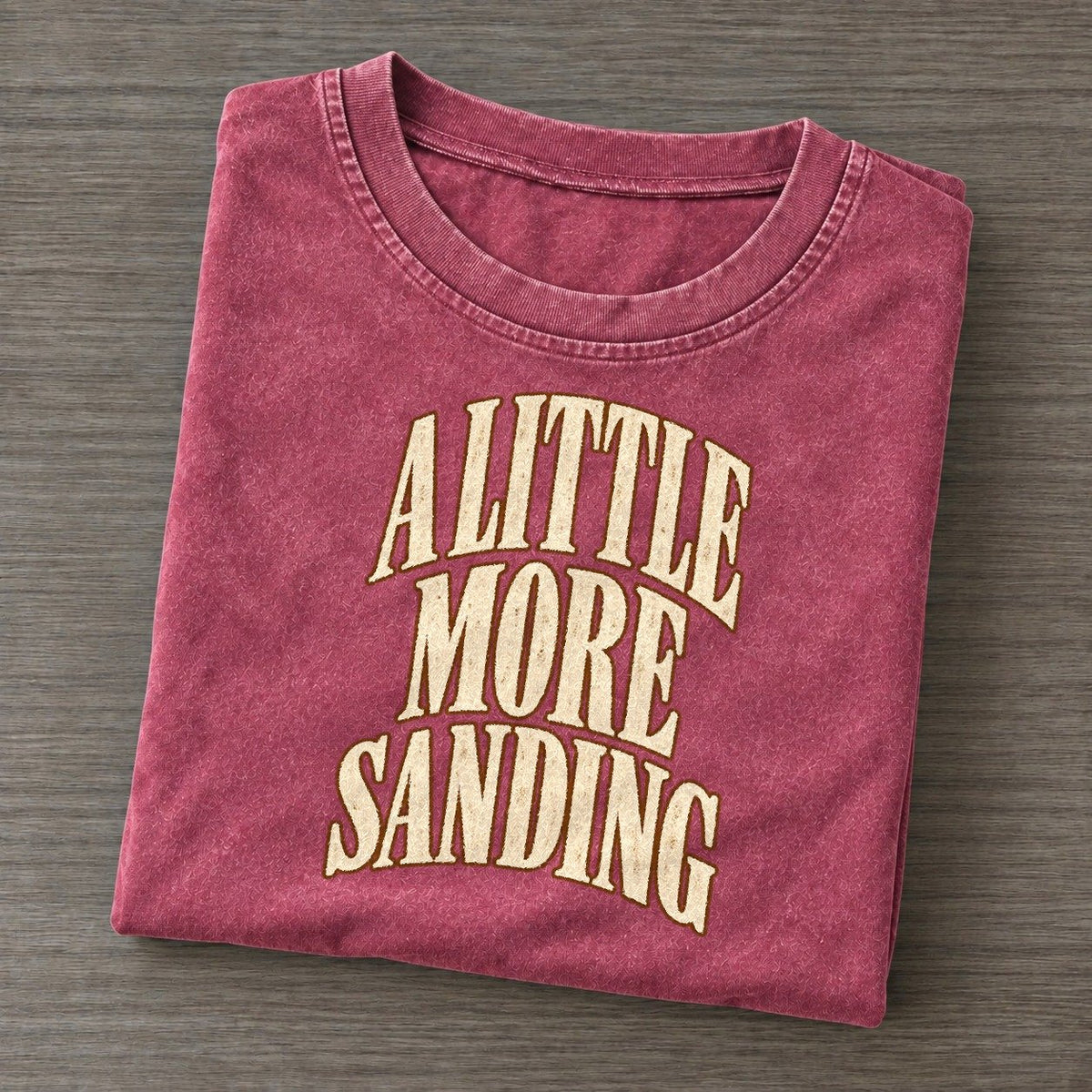 A Little More Sanding Character Club Vintage T-shirt – Raspberry