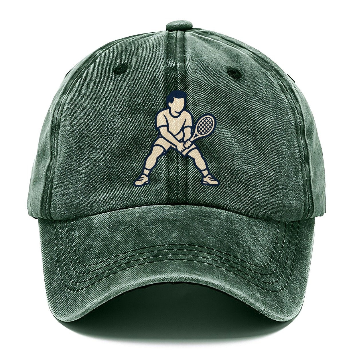 Return Of Serve Stance Tennis Match Rituals Classic Cap – Forest Mist