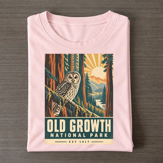 Old Growth Nowhere National Parks Classic T-shirt – Pink