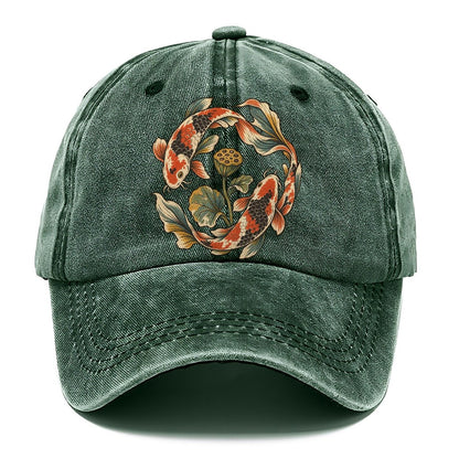 Koi Around Lotus Seedpod Gentle Wild Classic Cap – Forest Mist