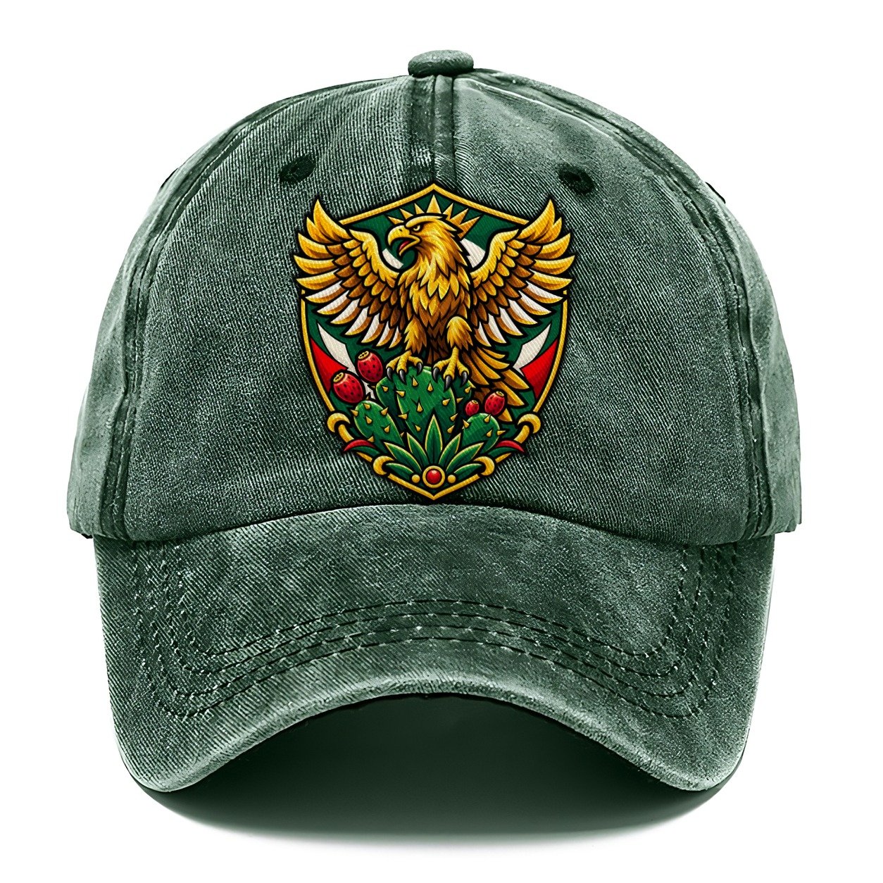 Mexico Minimal Emblem Country Logos Classic Cap – Forest Mist